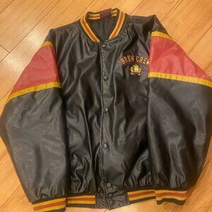 Steve Barry’s Brew Crew black and red bomber jacket